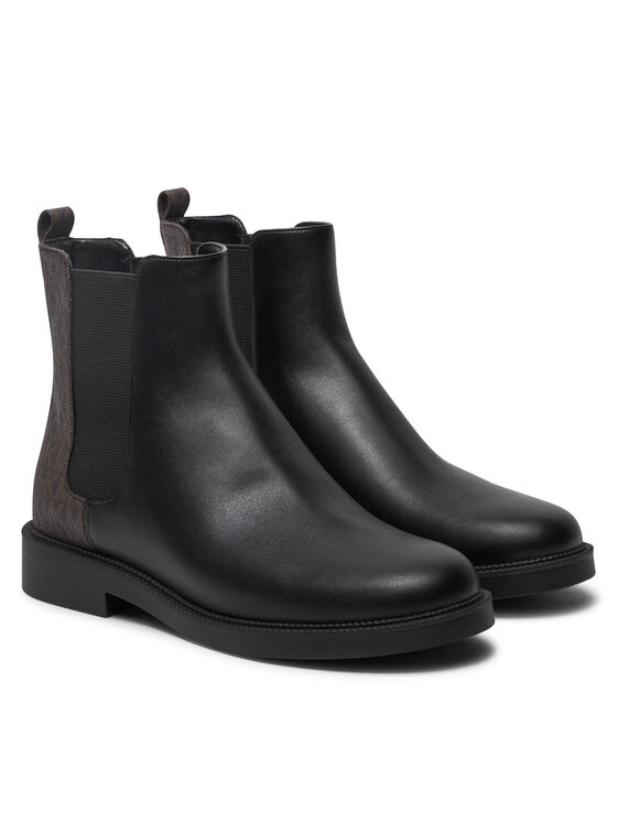 MICHAEL Michael Kors MICHAEL Michael Kors Боти тип челси Hazel Chelsea Bootie 40F4HZMEFL Черен