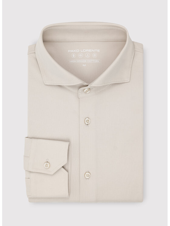 Pako Lorente Pako Lorente Koszula P26WF-1X-020 Beżowy Slim Fit