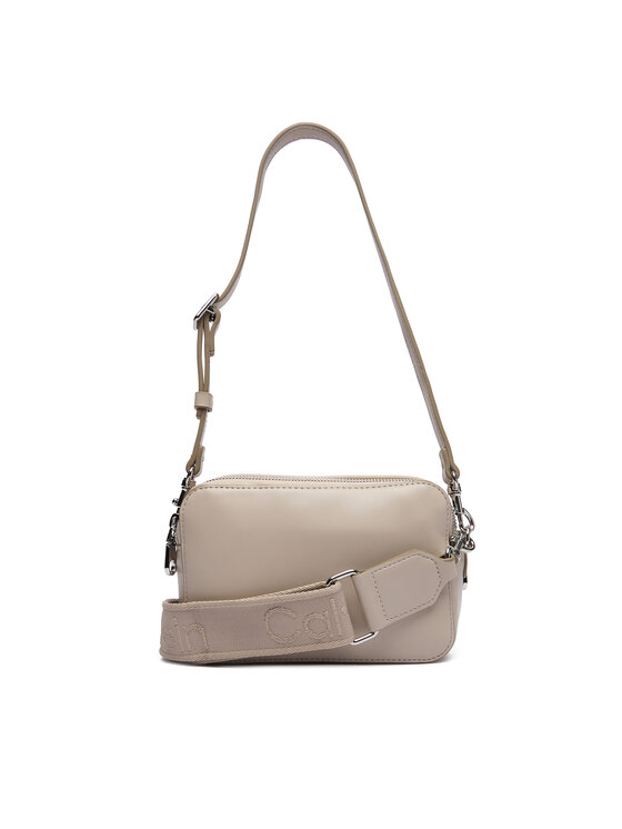 Calvin Klein Calvin Klein Handtasche Webbing Double Strap Camera Bag LV04F3165G Beige