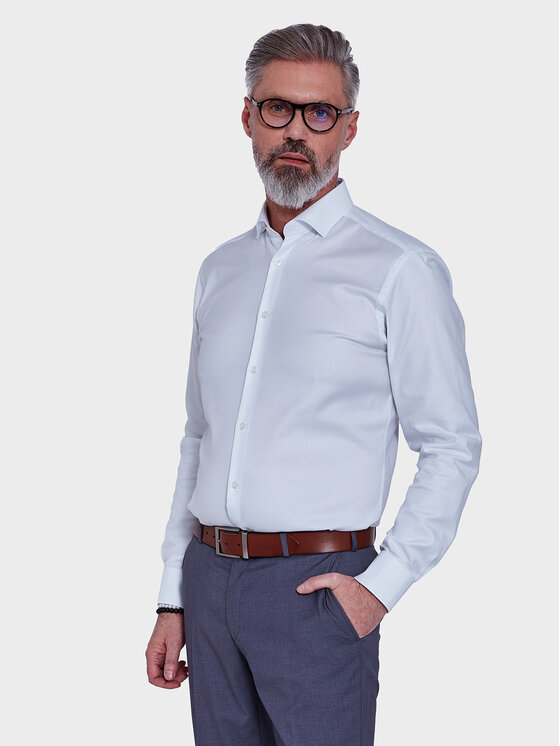 VILLARO VILLARO Koszula 249DSLIM Biały Slim Fit