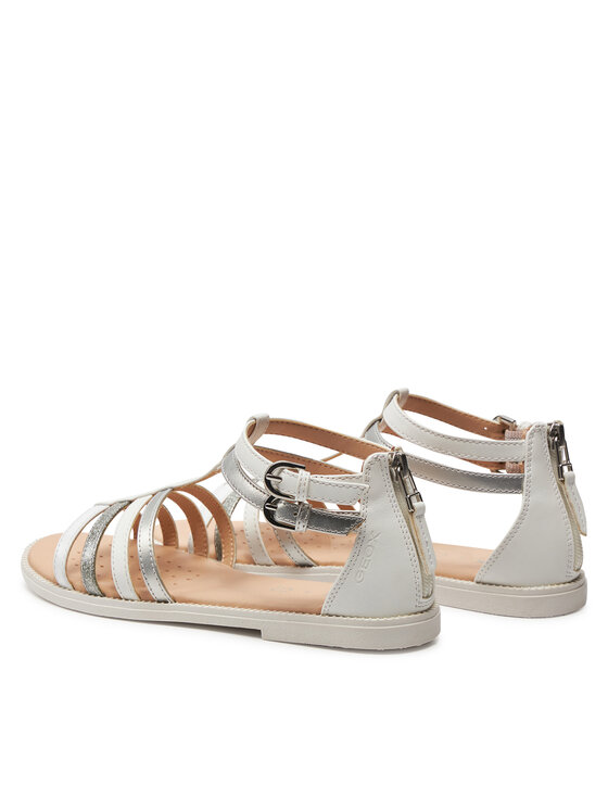 Geox Geox Sandale J Sandal Karly Girl J7235D 054AJ C1Z1N D Bijela