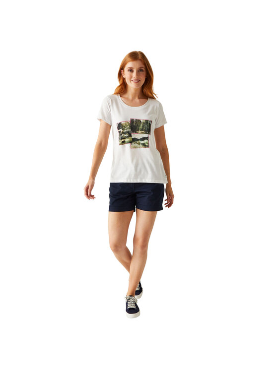 Regatta Regatta T-Shirt Filandra VIII Biały Short Fit