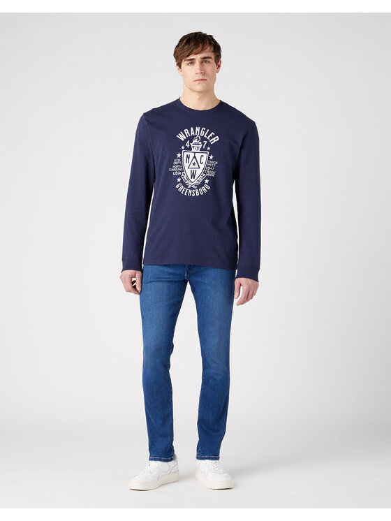 Lee Lee T-Shirt AMERICANA TEE Niebieski Regular Fit