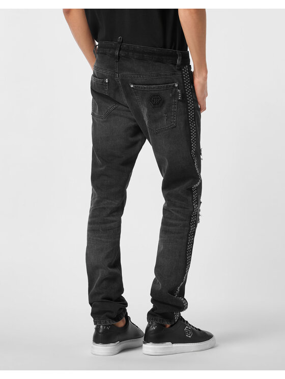 PHILIPP PLEIN PHILIPP PLEIN Jeansy 26865 Czarny Straight Leg