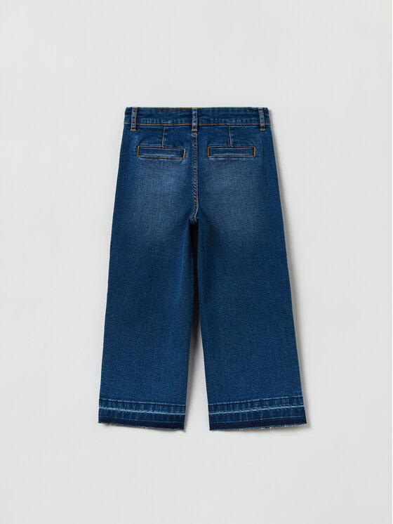 OVS OVS Džinsai 1828200 Mėlyna Wide Leg