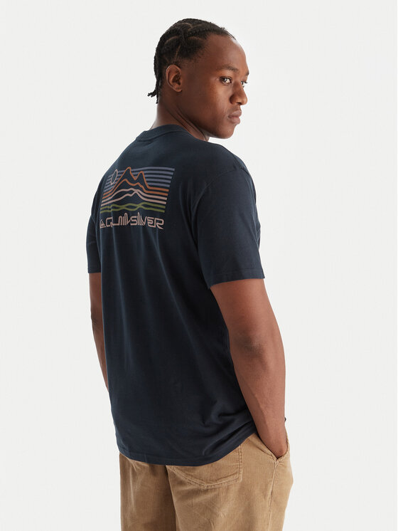 Quiksilver Quiksilver Тишърт Light Waves SS EQYZT08175 Тъмносин Comfort Fit