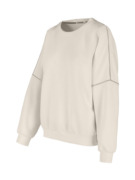 Volcano Volcano Bluza B-KIM Beżowy Regular Fit