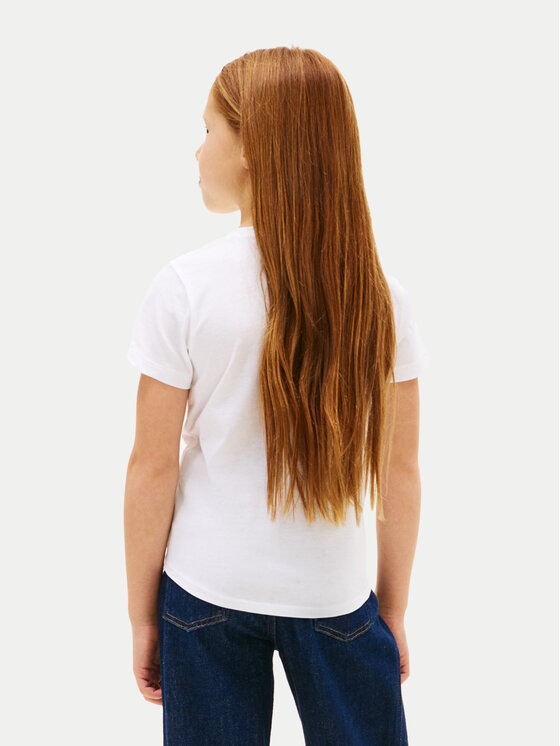 Tommy Hilfiger Tommy Hilfiger T-shirt Foil KG0KG08974 M Bianco Regular Fit