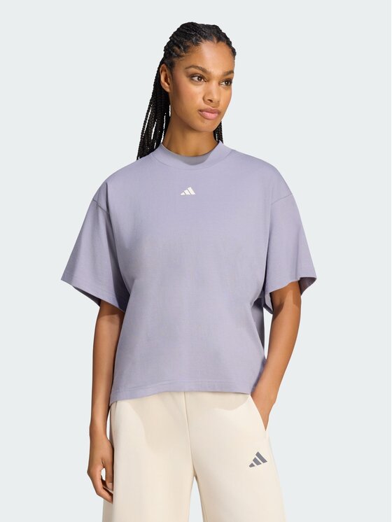adidas adidas T-Shirt 162937 Fioletowy Loose Fit