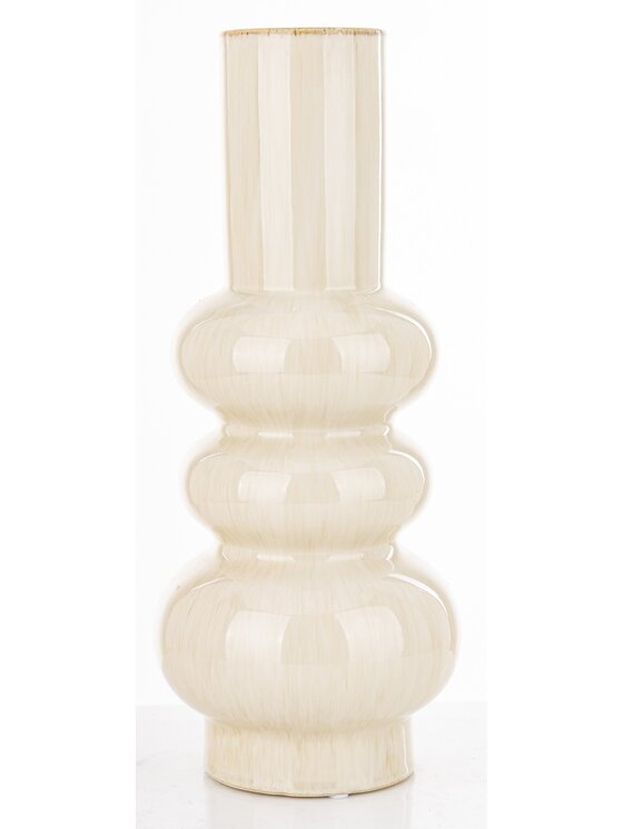 MIAhome MIAhome Wazon ceramiczny 38x16x16 cm MEZANIO - III Biały