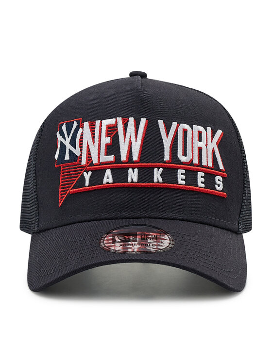 New Era New Era Kšiltovka New York Yankees Graphic Logo A-Frame Trucker 60222488 Tmavomodrá