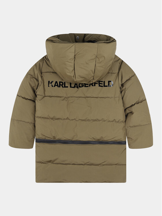 Karl Lagerfeld Kids Karl Lagerfeld Kids Μπουφάν χειμωνιάτικο Z16167 D Χακί Regular Fit