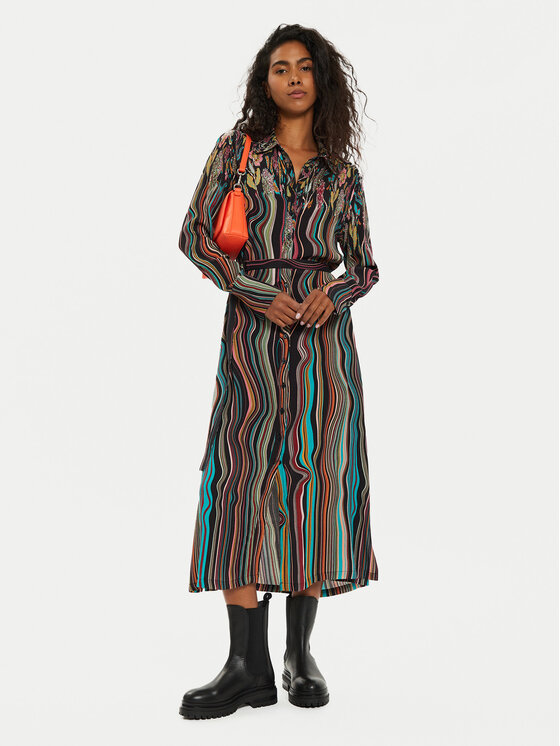 Desigual Desigual Srajčna obleka Charlotte 24WWVW65 Pisana Regular Fit