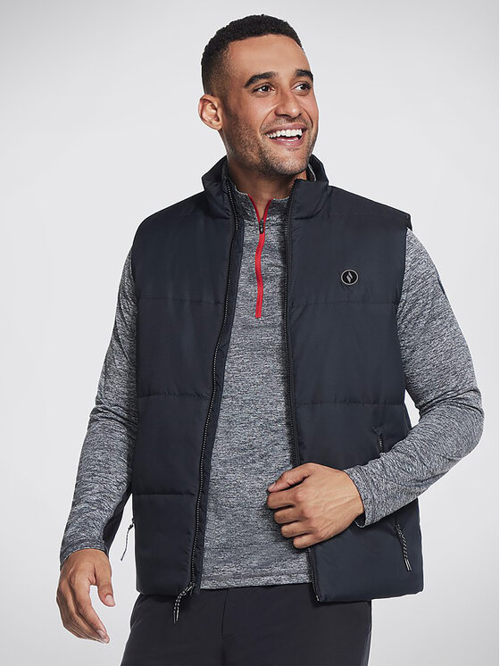 Skechers Skechers Безрукавка Goshield Vest JA21 Чорний Regular Fit