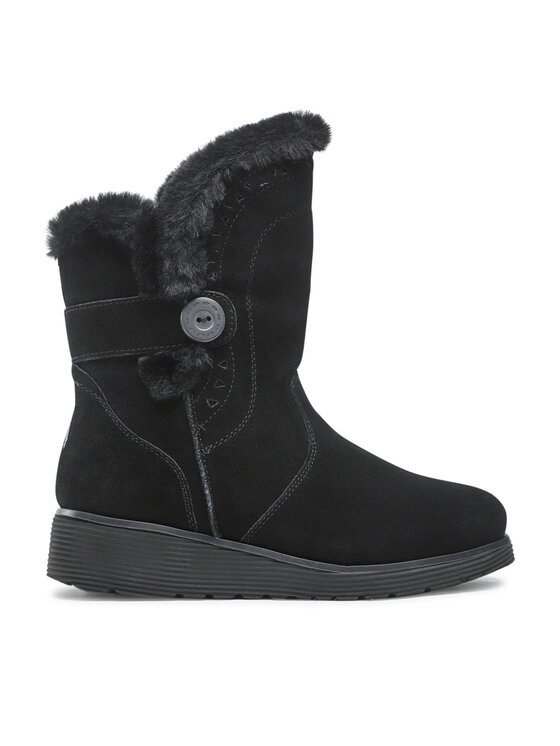 Damskie Botki Skechers, Rozmiar 36, Czarne, Cozy Peak 49811/BLK