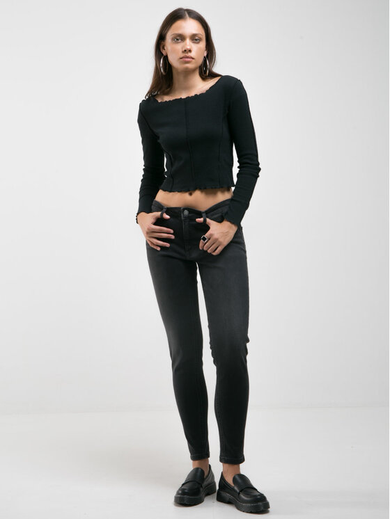 BIG STAR BIG STAR Jeansy MAGGIE_992_190 Czarny Tapered Fit