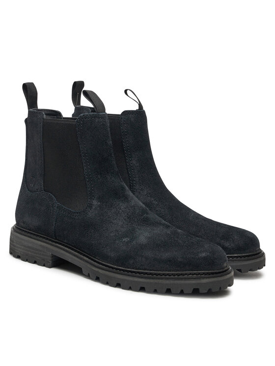 Clarks Clarks Kotníková obuv s elastickým prvkem Clarkridge Top 26179722 Černá