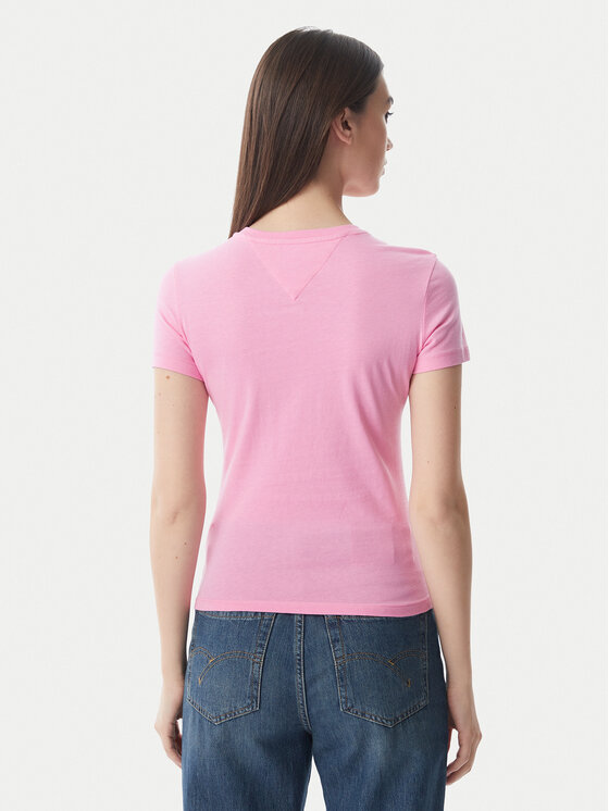 Tommy Jeans Tommy Jeans T-Shirt DW0DW20459 Hellrosa Slim Fit