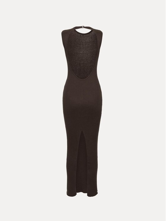 La Mania La Mania Vestito di maglia CECILY Marrone Basic Fit
