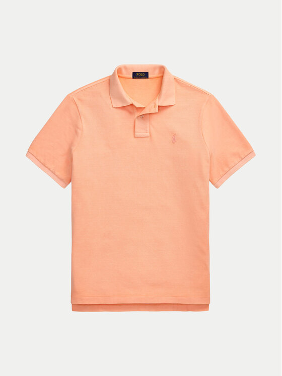 Polo Ralph Lauren Polo Ralph Lauren Тениска с яка и копчета 710969626004 Оранжев Custom Slim Fit