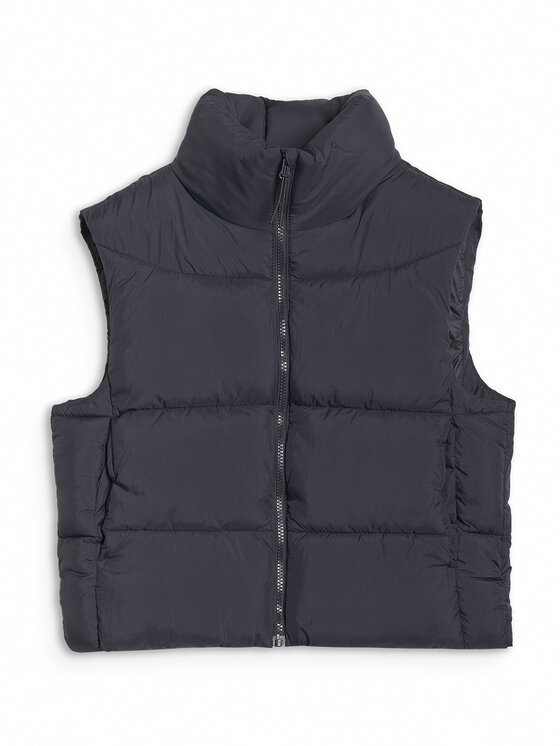 4F 4F Kamizelka MIDSHOP TEXTILE Czarny Oversize