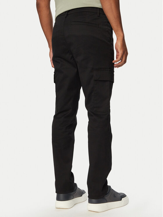 Calvin Klein Calvin Klein Spodnie materiałowe Refined LV04LC619G Czarny Regular Fit