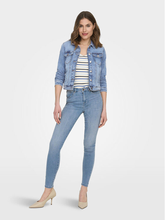ONLY ONLY Jeansy Power 15228584 Modrá Skinny Fit