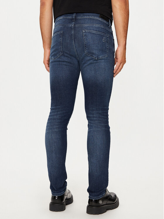 KARL LAGERFELD KARL LAGERFELD Jeans hlače 265801 544835 Mornarsko modra Slim Fit