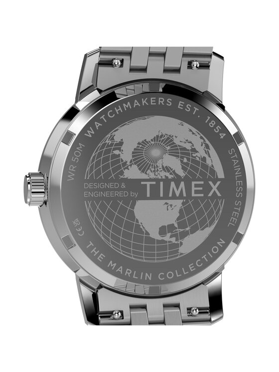 Timex Timex Zegarek TW2Y84100 Srebrny