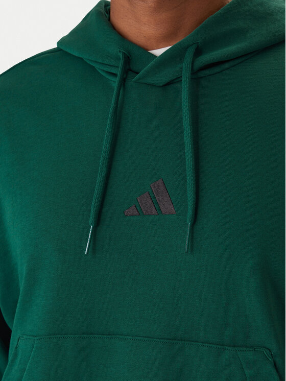 adidas adidas Mikina Essentials Feel Cozy JE3841 Zelená Regular Fit