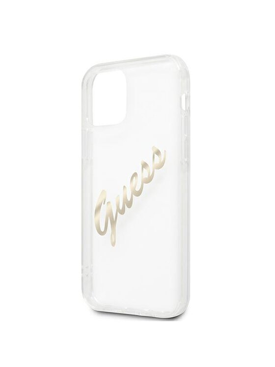 Guess Guess Etui na telefon iPhone 12 Pro Max Przezroczysty