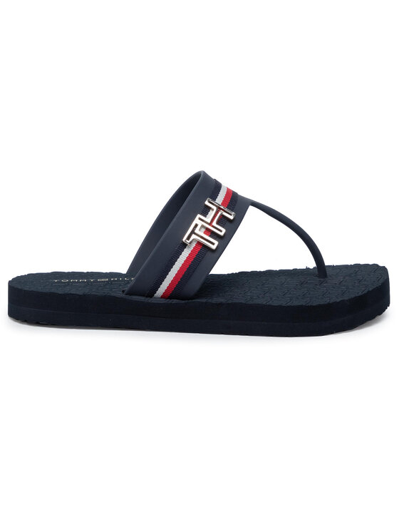 Tommy Hilfiger Tommy Hilfiger Infradito Hardware Detail Beach Thong FW0FW04370 Blu scuro