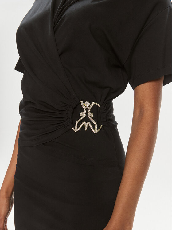 Patrizia Pepe Patrizia Pepe Φόρεμα καθημερινό 2A2760/J206-K103 Μαύρο Regular Fit