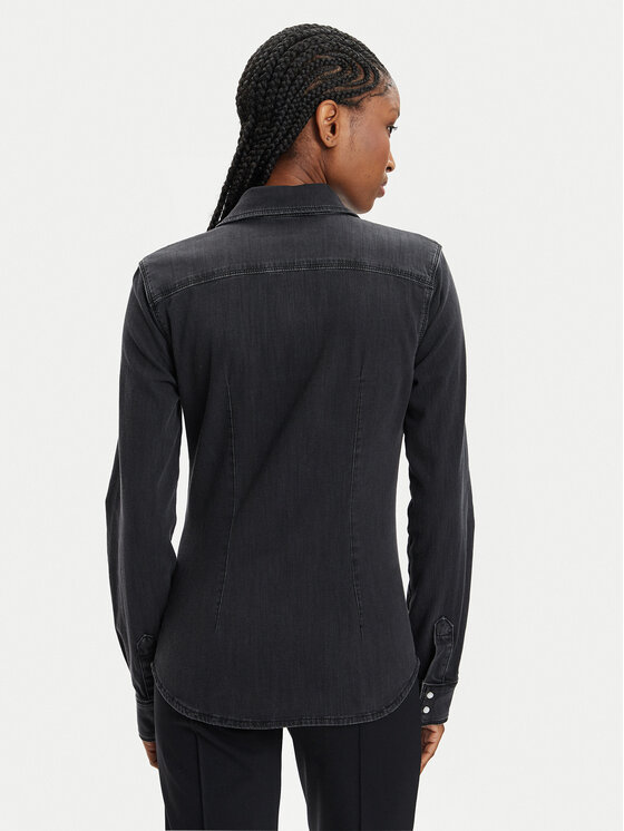 Liu Jo Liu Jo Джинсова сорочка UXX046 D4051 Чорний Regular Fit