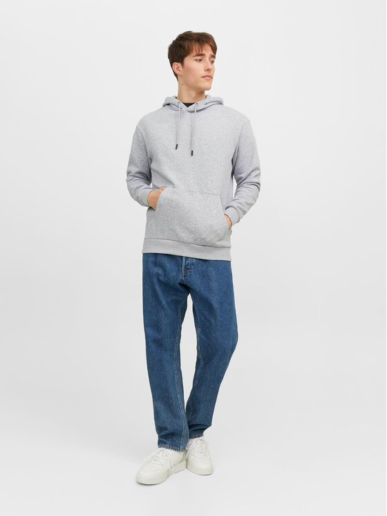 Jack&Jones Jack&Jones Majica dugih rukava Bradley 12249340 Siva Relaxed Fit