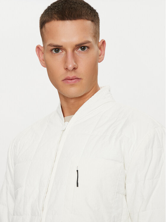 Rains Rains Μπουφάν μεταβατικό Giron Liner Jacket T1 19400 Λευκό Regular Fit
