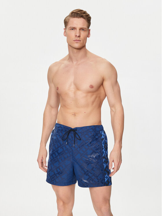 Tommy Hilfiger Tommy Hilfiger Badeshorts UM0UM03211 Dunkelblau Slim Fit