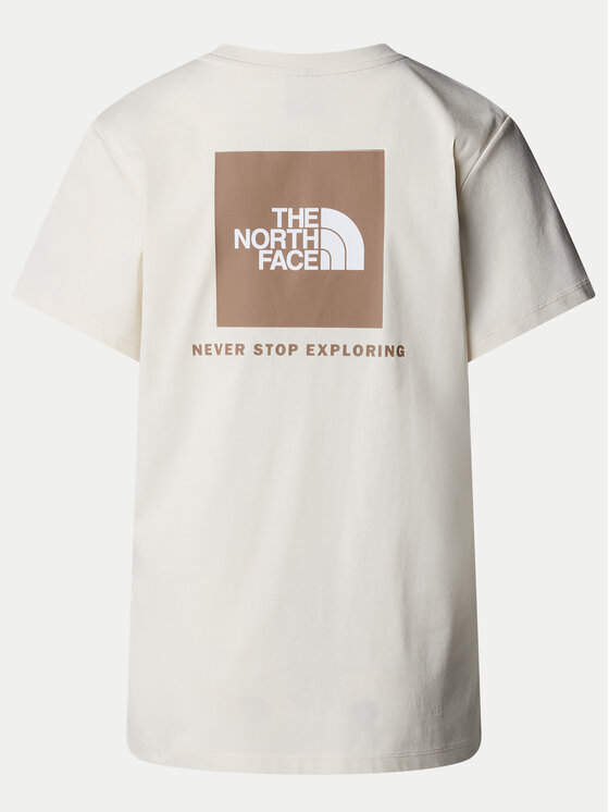 The North Face The North Face T-shirt Redbox NF0A87NK Écru Relaxed Fit