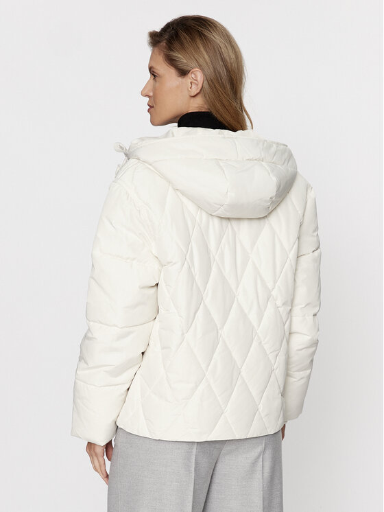 Lee Lee Kurtka zimowa 112341600 Écru Relaxed Fit