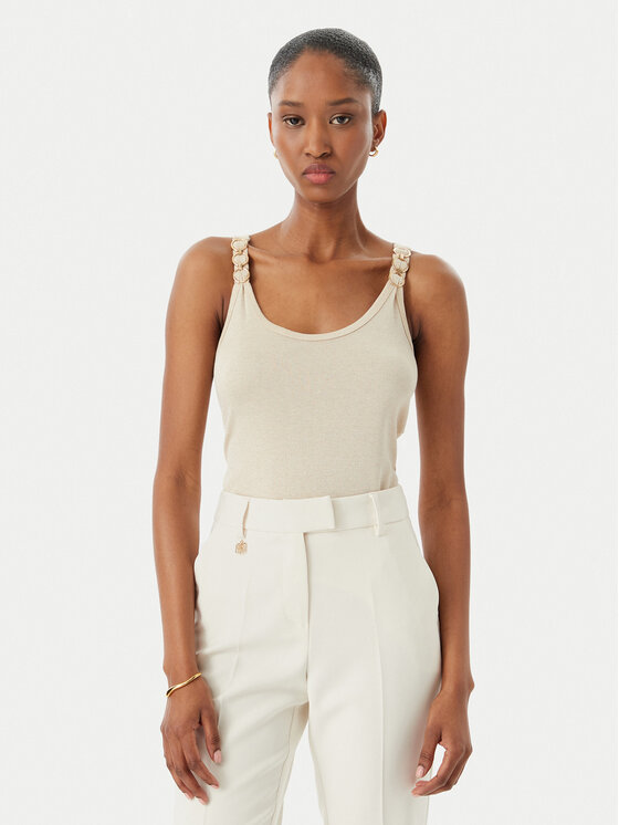 Morgan Top 251-DIDOA Beżowy Slim Fit