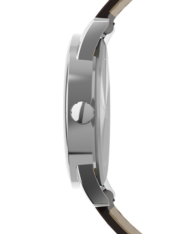 Timex Timex Zegarek Easy Reader Classic TW2Y12600 Brązowy