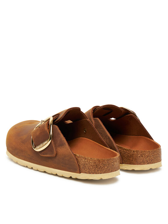 Birkenstock Birkenstock Klapki Boston Big Buckle Hex 1030446 Brązowy