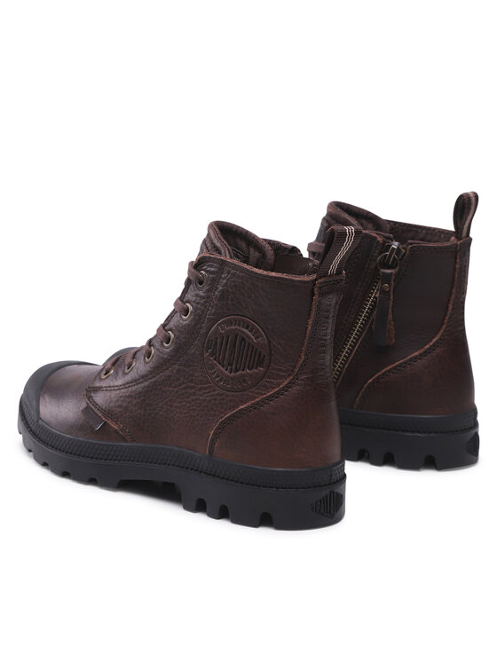 Palladium Palladium Pohodni čevlji Pampa Zip Lth Ess 76888-248-M Rjava
