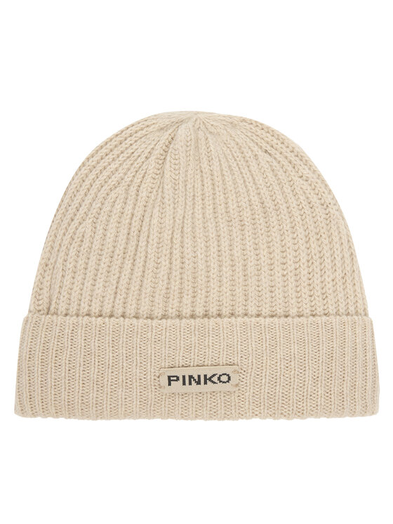 PINKO Pinko Cepure Lambkin Cuffia AI 24-25 BLK01 104489 A1CH Bēšs