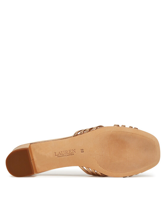 LAUREN RALPH LAUREN LAUREN RALPH LAUREN Klapki Fay 802966855001 Złoty
