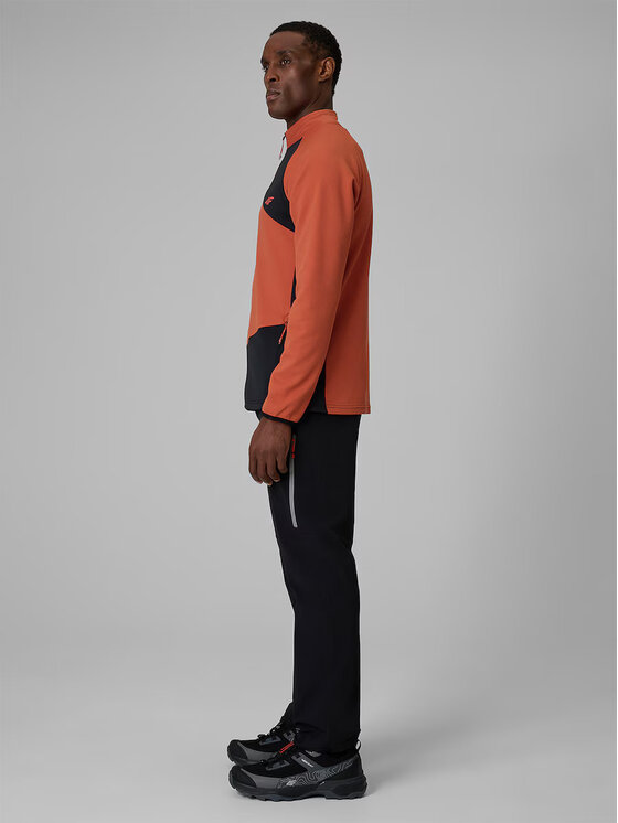 4F 4F Spodnie outdoor TREKKING Czarny Regular Fit