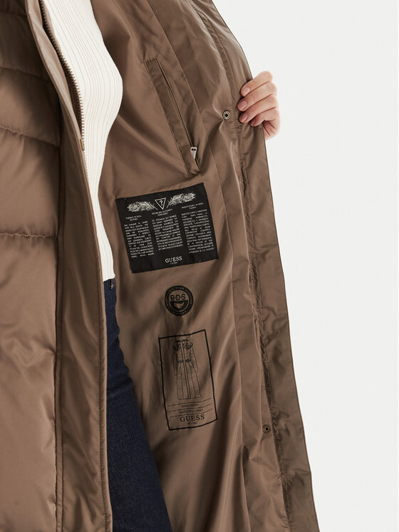 Guess Guess Zimski plašč W5BL29 W2802 Rjava Regular Fit