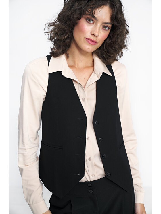 NIFE NIFE Kamizelka garniturowa KA03 Czarny Classic Fit