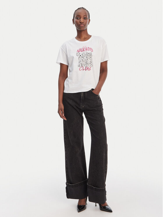 Liu Jo Liu Jo T-Shirt WA6132 JS923 Biały Regular Fit