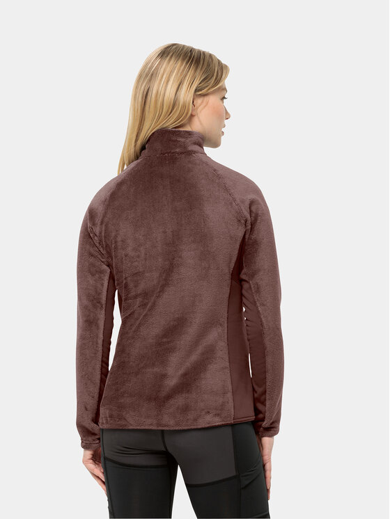 Jack Wolfskin Jack Wolfskin Polar Rotwand Fz 1711421 Bordowy Regular Fit